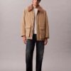 Abrigo tipo car coat acolchado con cuello de sherpa Abrigo tipo car coat acolchado con cuello de sherpa