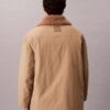Abrigo tipo car coat acolchado con cuello de sherpa Abrigo tipo car coat acolchado con cuello de sherpa