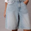 Bermudas de Denim con logotipo Bermudas de Denim con logotipo