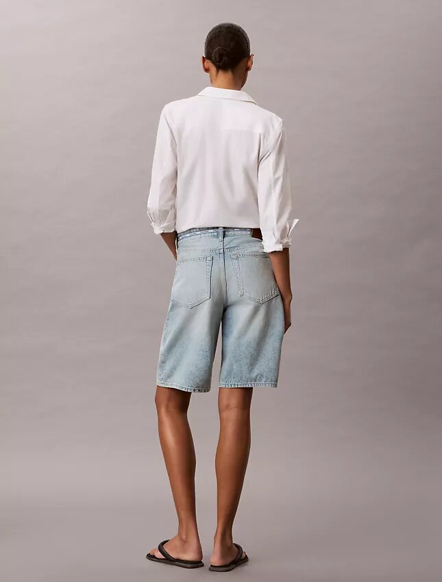 Bermudas de Denim con logotipo Bermudas de Denim con logotipo