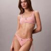 Bikini con estampado de Monogram y lazos laterales en las partes de abajo Bikini con estampado de Monogram y lazos laterales en las partes de abajo