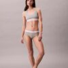 Bikini de algodón elástico con costuras acanaladas Bikini de algodón elástico con costuras acanaladas