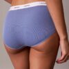 Bikini de algodón elástico con costuras acanaladas Bikini de algodón elástico con costuras acanaladas