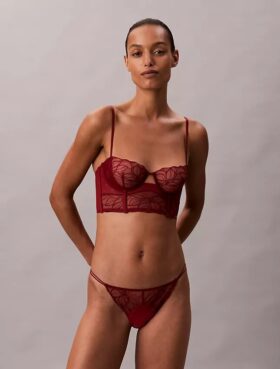 Bikini de encaje floral negro CK Black de CK Bikini de encaje floral negro CK Black de CK