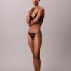 Bikini de encaje floral negro de CK Black Bikini de encaje floral negro de CK Black