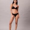 Bikini de microfibra elástica con encaje Bikini de microfibra elástica con encaje