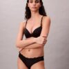 Bikini de microfibra elástica con encaje Bikini de microfibra elástica con encaje