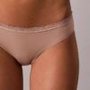 Bikini de microfibra elástica con encaje Bikini de microfibra elástica con encaje