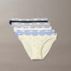Bikini de talle bajo con logotipo Icon, paquete de 5