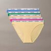 Bikini de talle bajo con logotipo Icon, paquete de 5