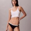 Bikini de talle bajo con logotipo Icon, paquete de 5