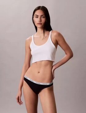 Bikini de talle bajo con logotipo Icon, paquete de 5