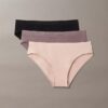 Bikini de talle medio Bonded Flex, paquete de 3