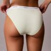 Bikini de tiras de Cotton Stretch acanalado, paquete de 3