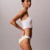 Bikini de tiras de Cotton Stretch acanalado, paquete de 3