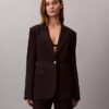 Blazer ajustado de ponte Blazer ajustado de ponte