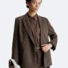 Blazer de sarga de lana