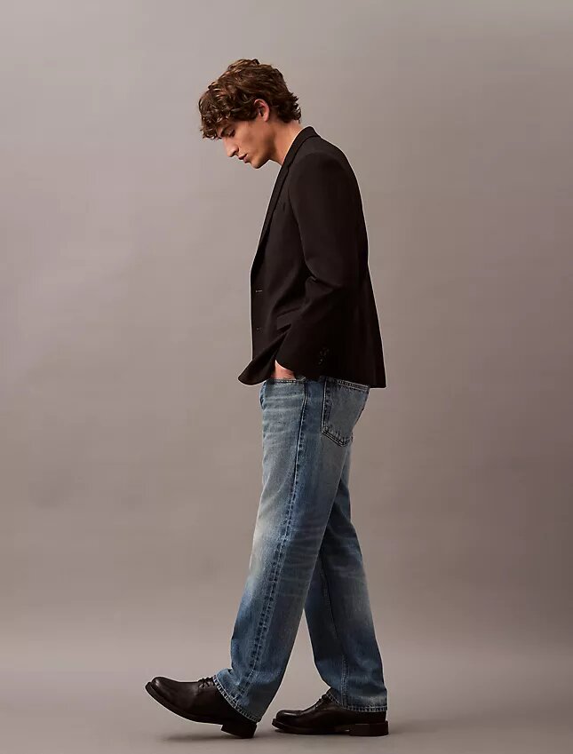 Blazer entallado de gabardina de lana Blazer entallado de gabardina de lana