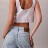 Blusa de popelín con botones Blusa de popelín con botones