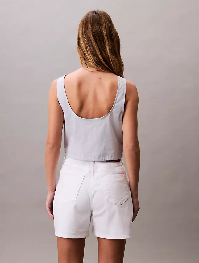 Blusa de popelín con botones Blusa de popelín con botones