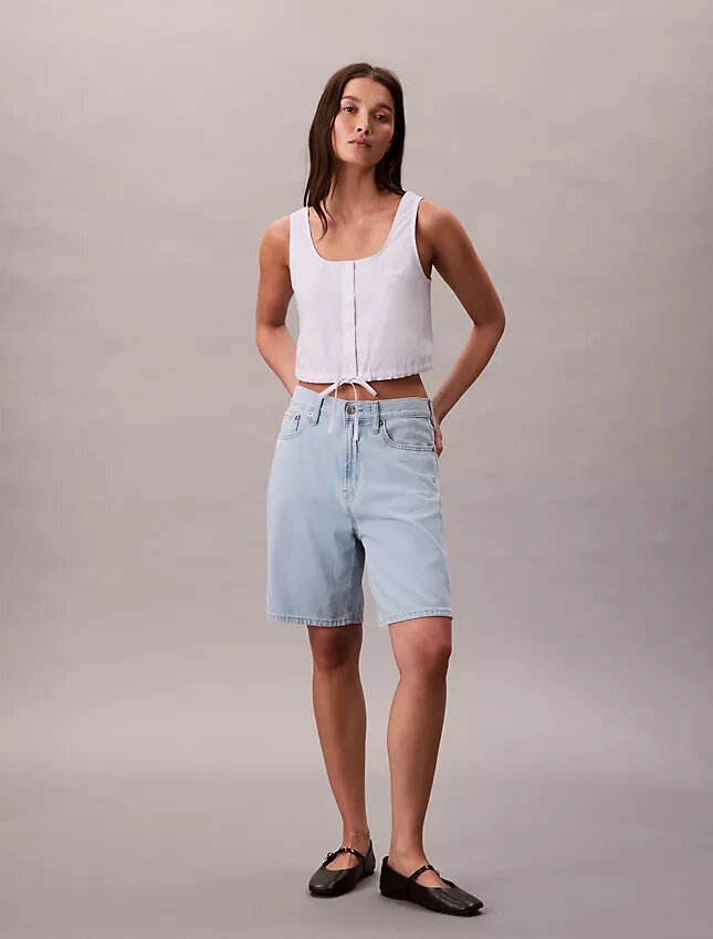 Blusa de popelín con botones Blusa de popelín con botones