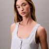 Blusa de popelín con botones Blusa de popelín con botones