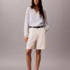Blusa ligera de mezcla de algodón