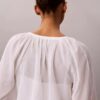 Blusa ligera de mezcla de algodón