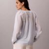 Blusa ligera de mezcla de algodón