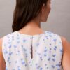 Blusa sin mangas de gasa estampada Blusa sin mangas de gasa estampada