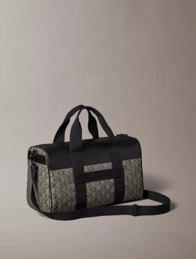 Bolsa de viaje con emblema jacquard