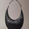 Bolso bandolera convertible con forma curvada Bolso bandolera convertible con forma curvada