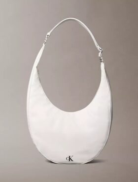 Bolso bandolera convertible con forma curvada