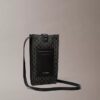 Bolso cruzado para teléfono con el logotipo del emblema por toda la superficie Bolso cruzado para teléfono con el logotipo del emblema por toda la superficie