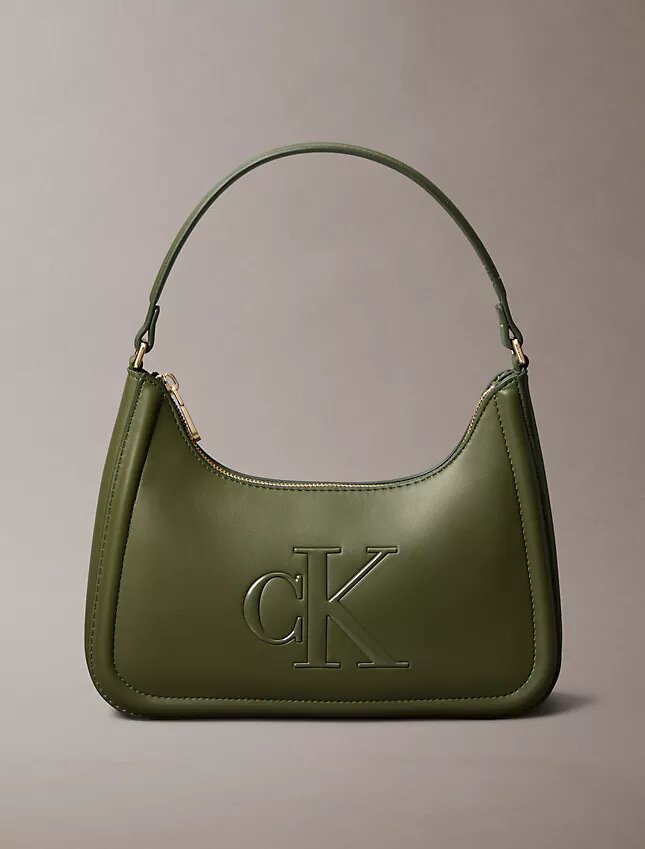Bolso de hombro con Monogram en relieve Bolso de hombro con Monogram en relieve
