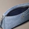 Bolso de hombro convertible de Denim con logotipo Bolso de hombro convertible de Denim con logotipo