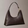 Bolso de hombro de cuero holgado Bolso de hombro de cuero holgado