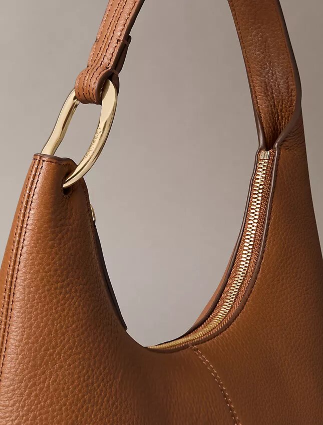 Bolso de hombro de cuero holgado Bolso de hombro de cuero holgado