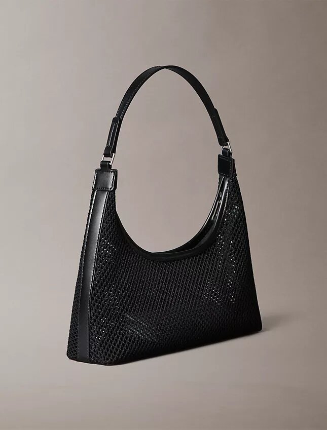 Bolso de hombro de malla con logotipo Bolso de hombro de malla con logotipo