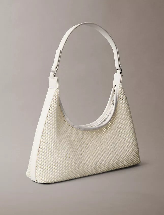 Bolso de hombro de malla con logotipo Bolso de hombro de malla con logotipo