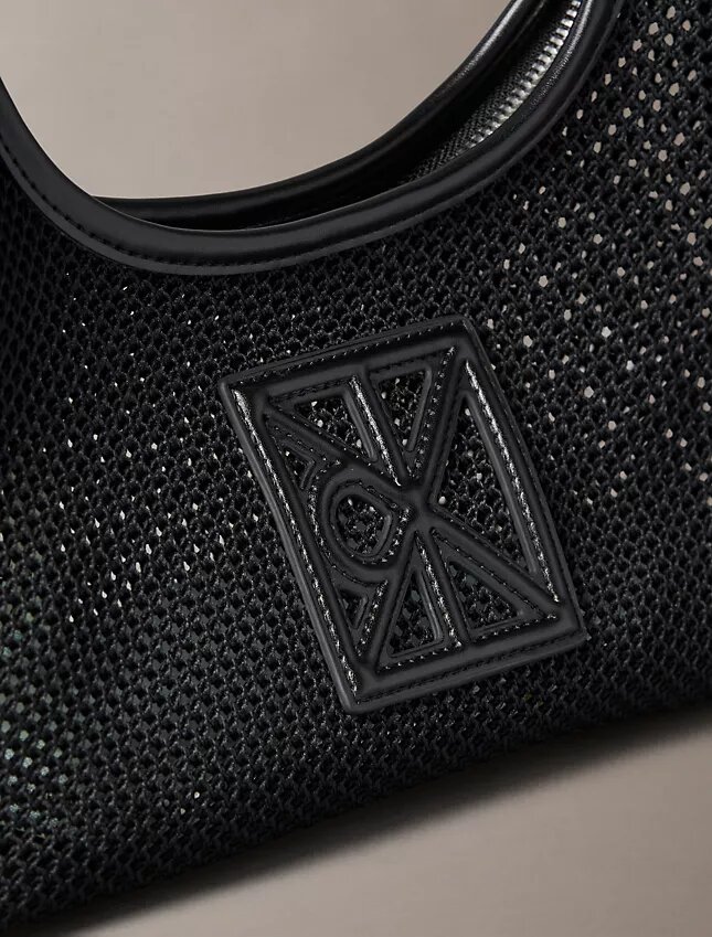 Bolso de hombro de malla con logotipo Bolso de hombro de malla con logotipo