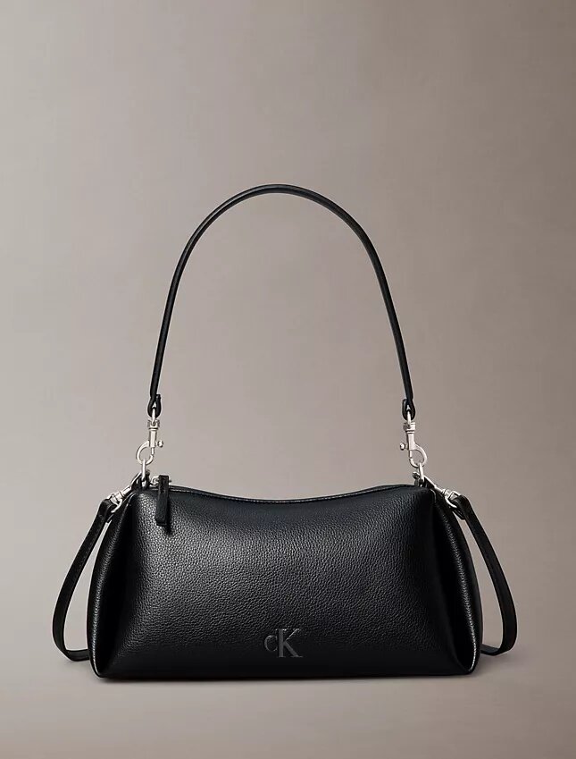 Bolso de hombro pequeño con pliegues tipo guijarros Bolso de hombro pequeño con pliegues tipo guijarros