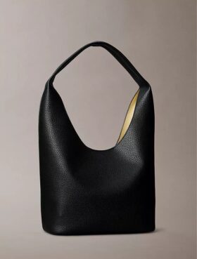 Bolso holgado con textura granulada Bolso holgado con textura granulada