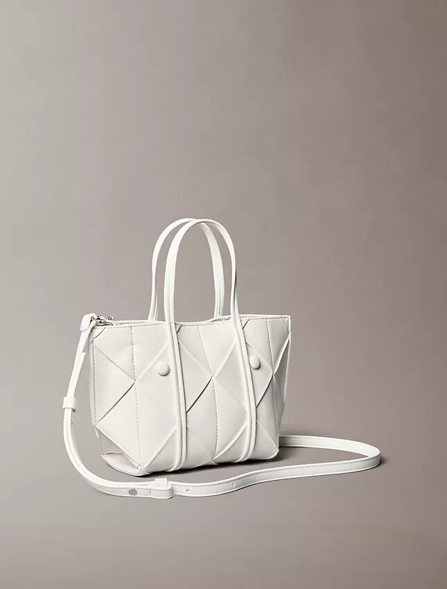 Bolso mini tote cruzado tejido Bolso mini tote cruzado tejido