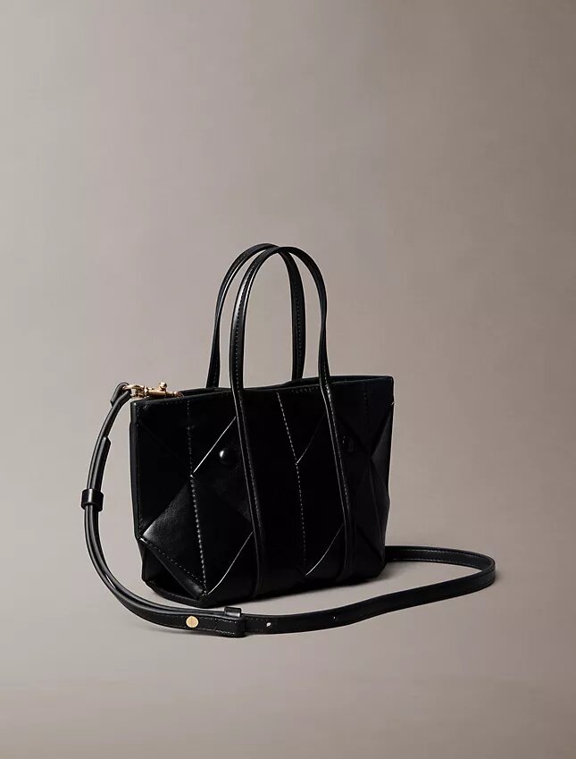 Bolso mini tote cruzado tejido Bolso mini tote cruzado tejido
