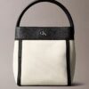 Bolso tipo cubo de lona Monogram