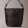 Bolso tipo cubo pequeño con estampado de logotipo en todo el diseño y bolsillo Bolso tipo cubo pequeño con estampado de logotipo en todo el diseño y bolsillo