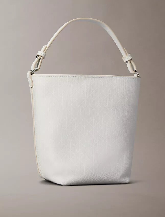 Bolso tipo cubo pequeño con estampado de logotipo en todo el diseño y bolsillo Bolso tipo cubo pequeño con estampado de logotipo en todo el diseño y bolsillo