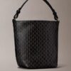 Bolso tipo cubo pequeño con estampado de logotipo en todo el diseño y bolsillo Bolso tipo cubo pequeño con estampado de logotipo en todo el diseño y bolsillo