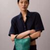 Bolso tipo cubo pequeño con estampado de logotipo en todo el diseño y bolsillo Bolso tipo cubo pequeño con estampado de logotipo en todo el diseño y bolsillo